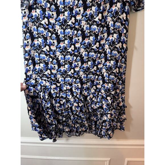 Reiss Lulu Ditsy Flippy Mini Dress Short Sleeve Womens Size 2 $320 NWT - Picture 13 of 13